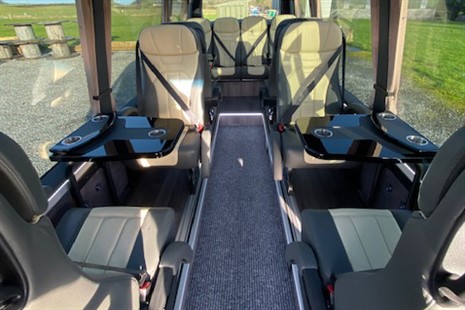2020 Mercedes Sprinter VIP Mini Coach Tables